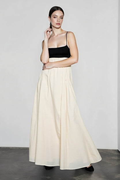 Casual Colorblock Cami Vacation Dress