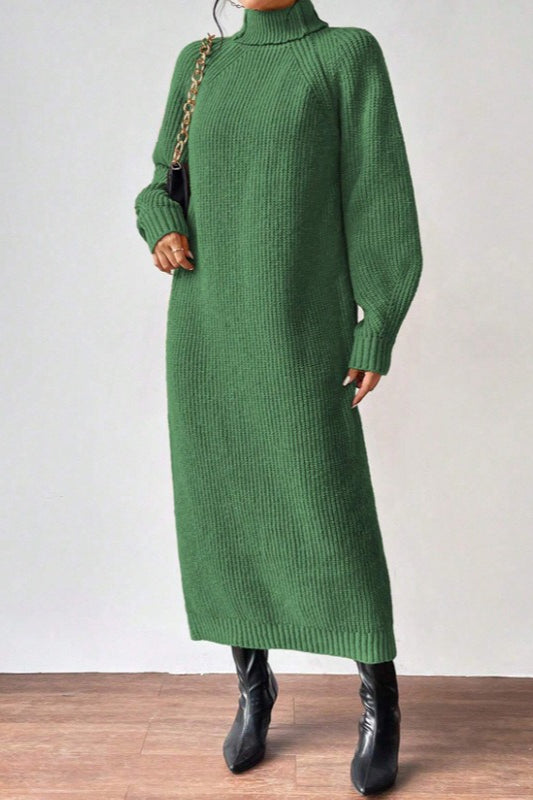 Vestido de punto de cuello alto
