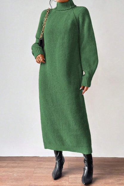 Vestido de punto de cuello alto