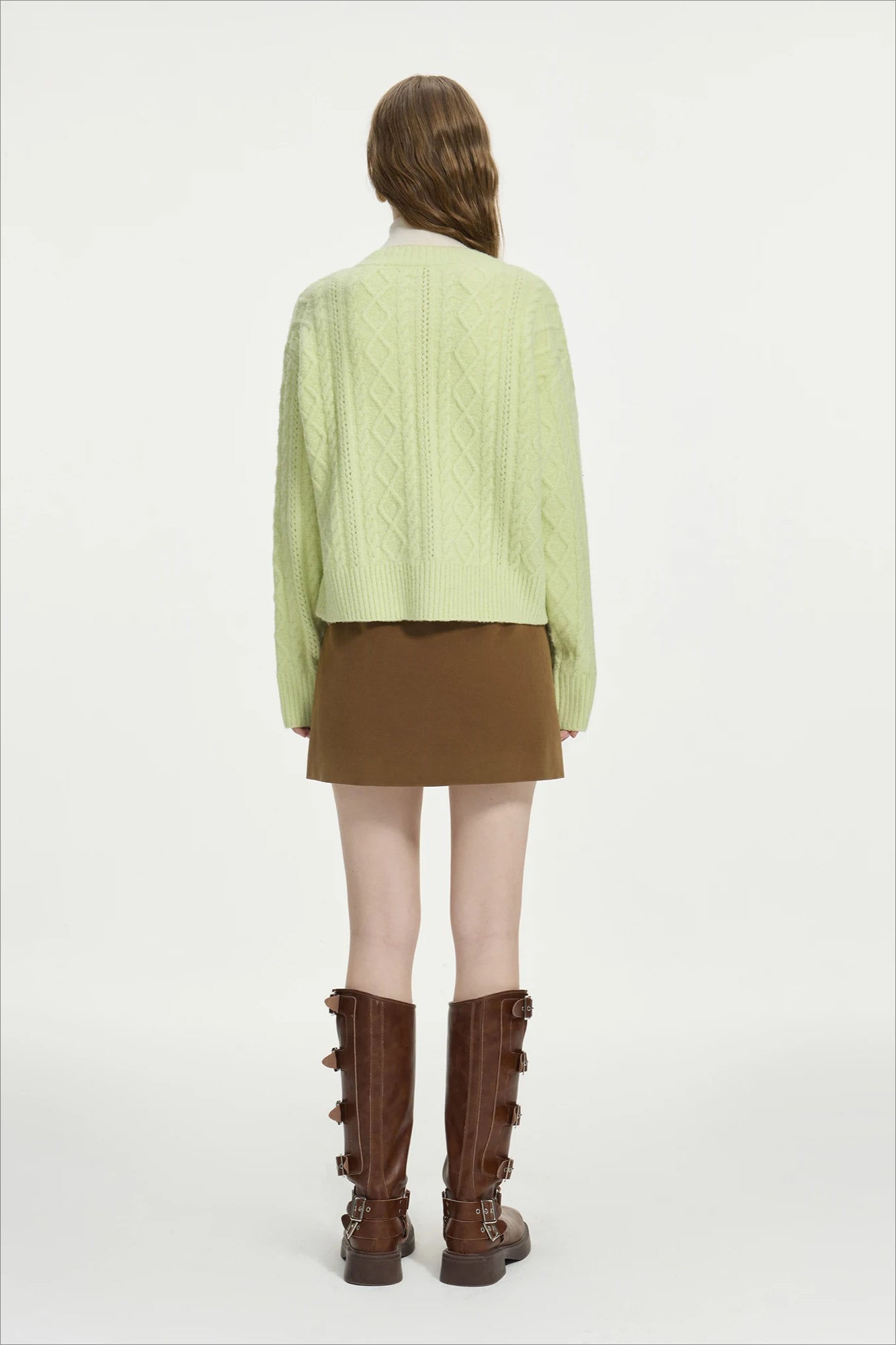 Chic Colorblock Knit Casual Cardigan