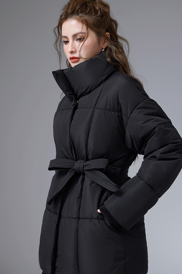 Chaqueta acolchada corta de algodón, cálida e informal