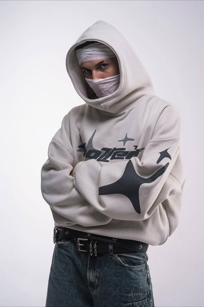 Star Letter Graphic Print Hoodie
