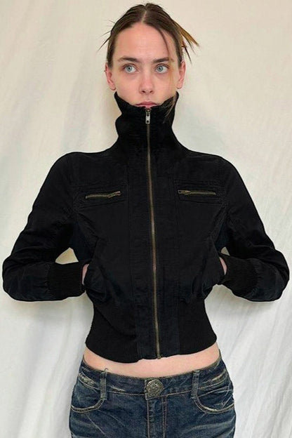 Utility Pocket Detail Flight Jacket