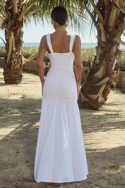 Sultry Square Neck Slip Dress