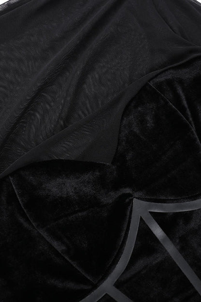 Vestido de Cóctel con Textura de Terciopelo Afelpado