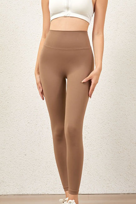 Leggings de cintura alta de felpa gruesa cepillada
