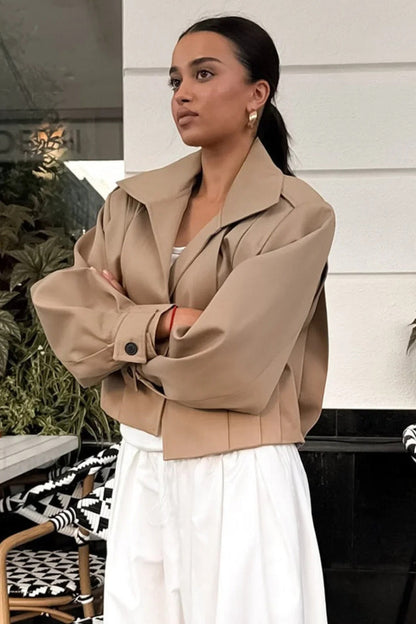 Chaqueta Oversize de Solapa Holgada