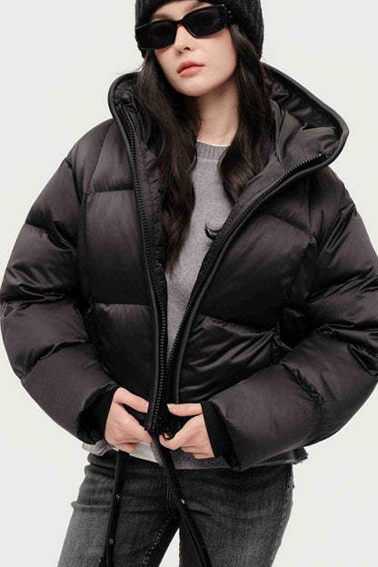 Chaqueta Acolchada Cálida con Capucha