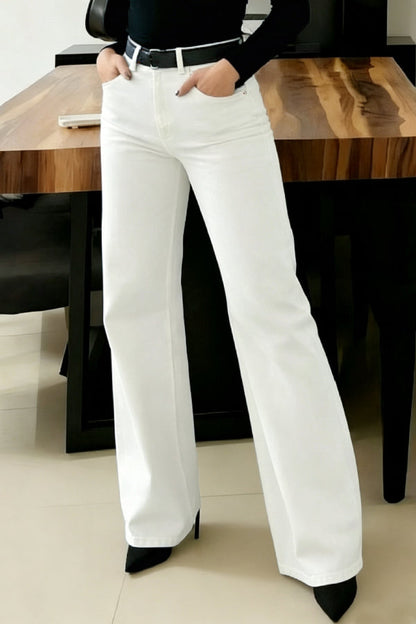 Stylish High-waisted Pockets Casual Women's Jeans
