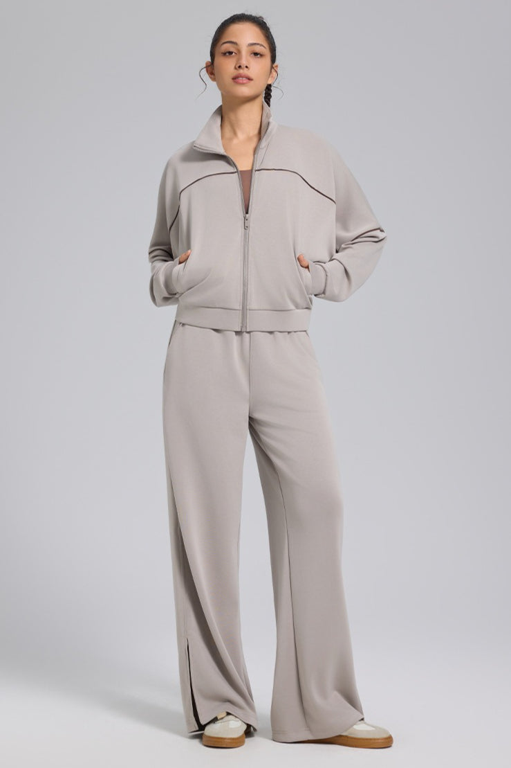 Chaqueta cárdigan con cremallera, suelta, deportiva, para exteriores, yoga, manga larga