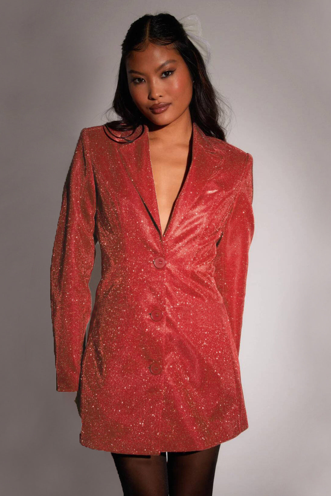 Minivestido con blazer entallado y elegante