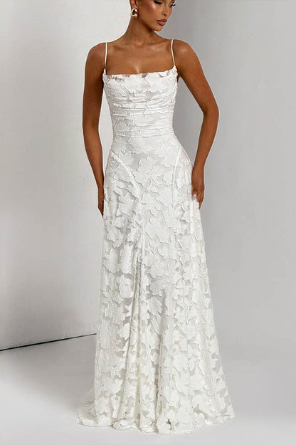 Backless Chiffon Maxi Boho Dress