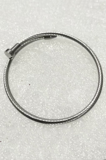 Stylish Stainless Steel Nail-shaped Bracelet