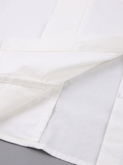 Structured Square Shoulder Panelled Blouse