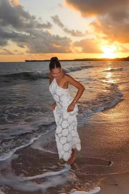 Jacquard Cutout Mermaid Bodycon Boho Dress