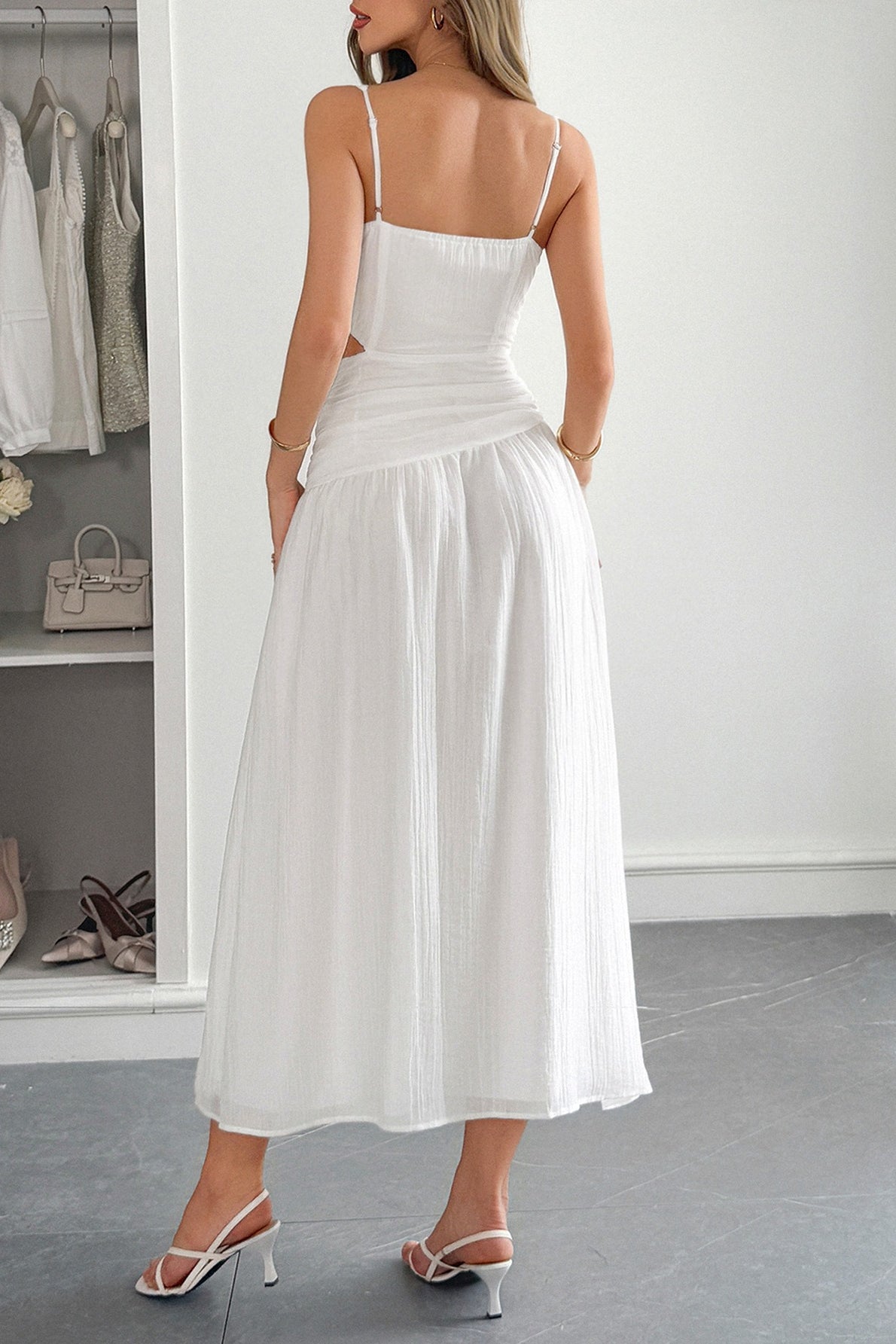 Chic Deep V Waist Work Dress