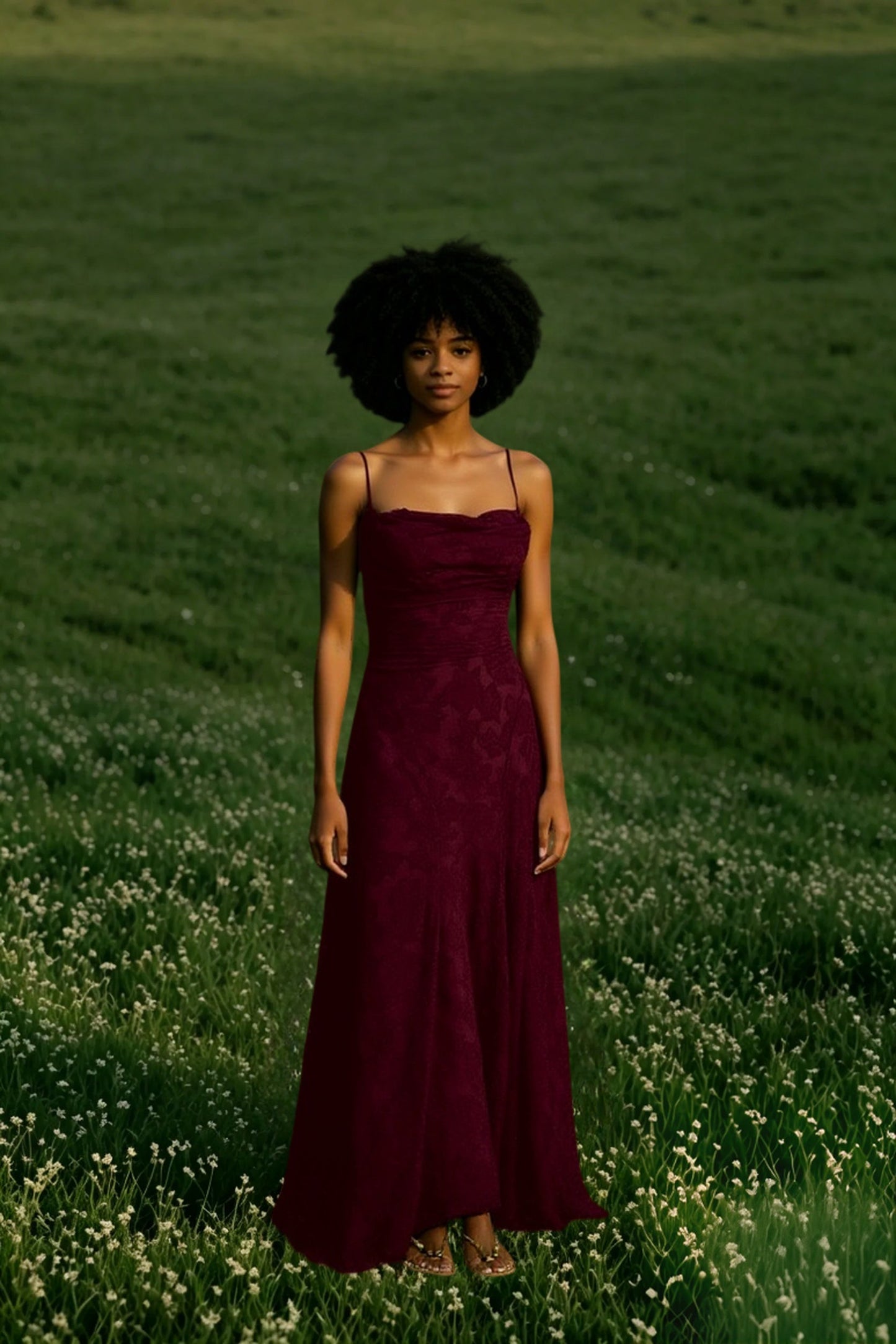 Backless Chiffon Maxi Dress