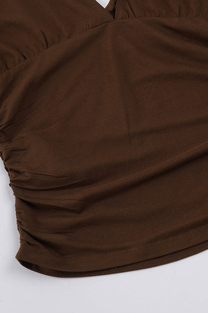 Chic Open Back Slim Tee T-Shirt