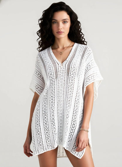 Crochet Poncho Beach Cover Up