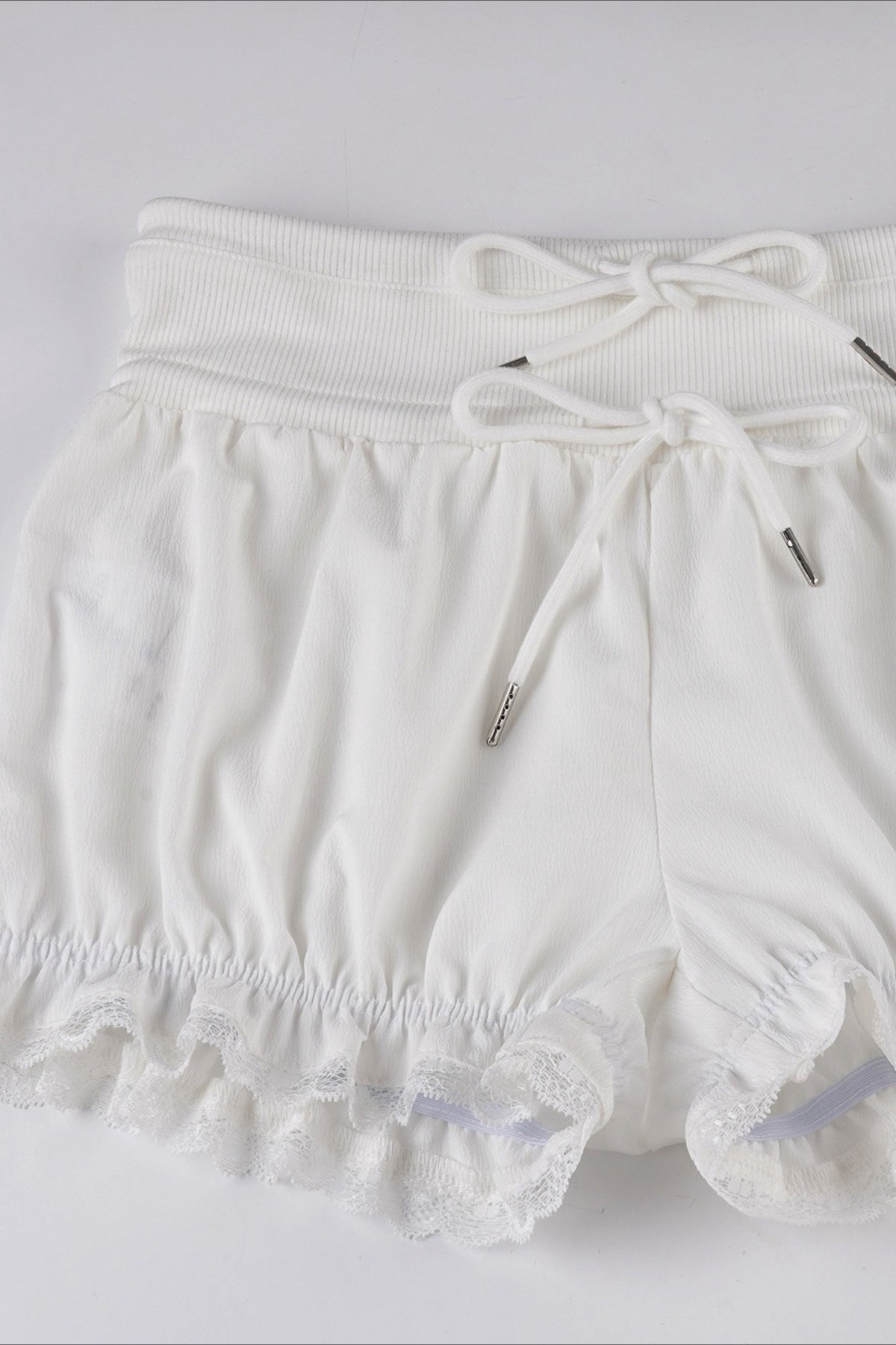 Low Waist Tie Plaid Print Tulip Shorts