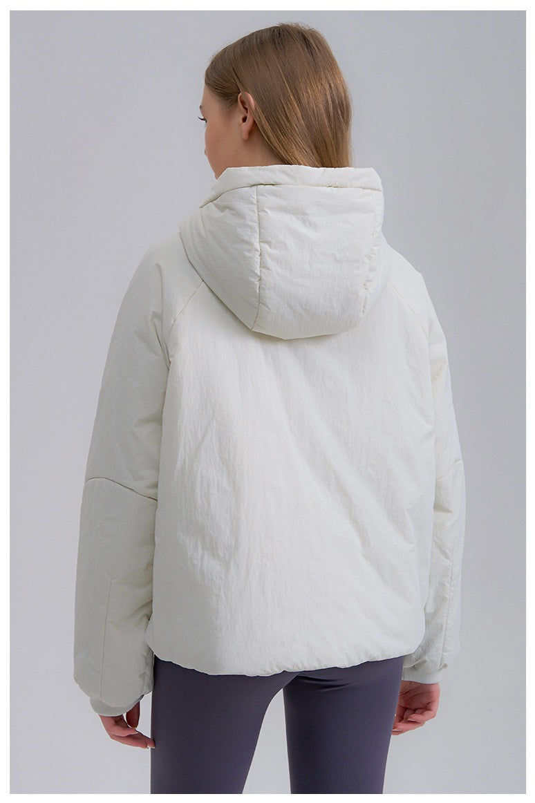 Chaqueta acolchada corta de ajuste holgado