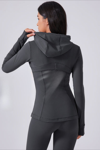 Drawstring Fitted Performance Hoodie