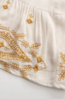 Vestido midi bohemio floral de manga larga