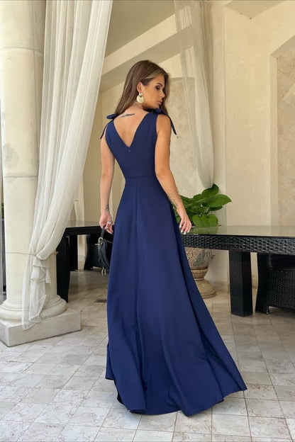 Elegante Vestido de Fiesta Largo sin Mangas