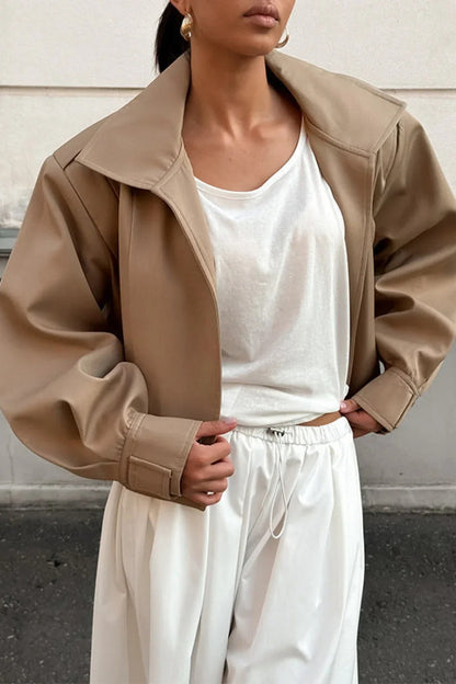 Chaqueta Oversize de Solapa Holgada