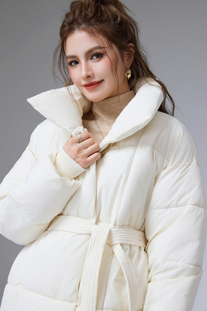 Chaqueta acolchada corta de algodón, cálida e informal