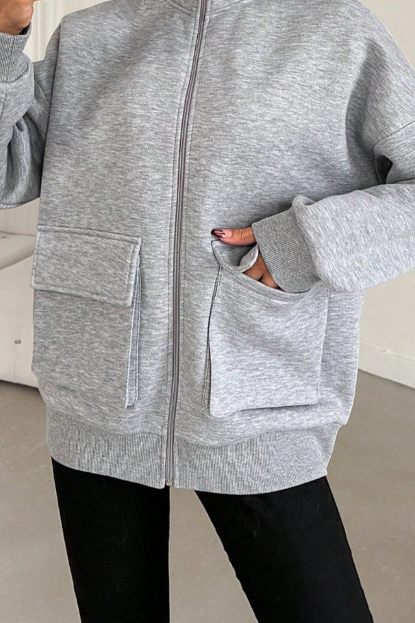 Chaqueta Bomber Casual Ajustada