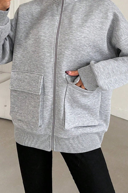 Chaqueta Bomber Casual Ajustada