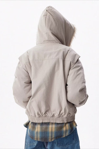 Chaqueta acolchada aislante de corte deportivo