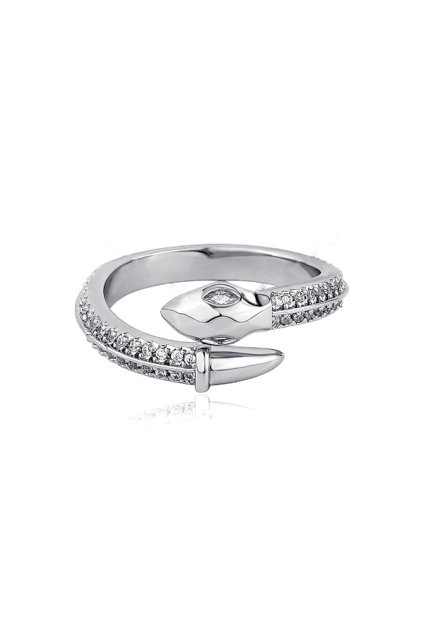 Exquisite Zircon Unique Shape Open Ring