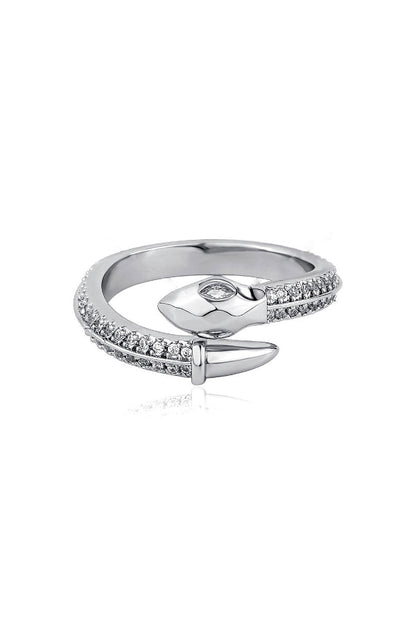Exquisite Zircon Unique Shape Open Ring