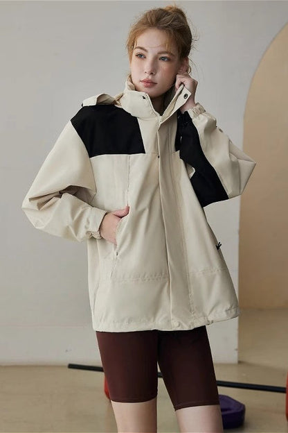 Chaqueta atlética profesional cortavientos e impermeable para yoga y running