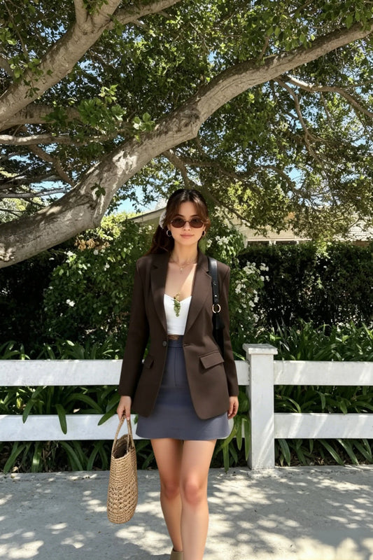Office Ready Slim Fit Long Sleeve Blazer