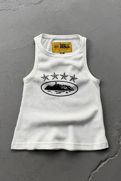 High Street Casual Sleeveless Tank Top