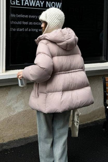 Chaqueta Plumas Premium de Gabardina de Pato Blanco