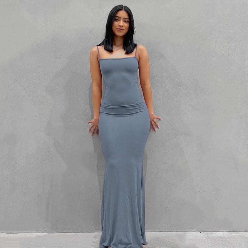 DressBetty - Adogirl  Spahgetti Strap Maxi Dress