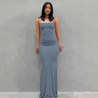 DressBetty - Adogirl  Spahgetti Strap Maxi Dress