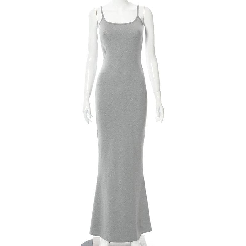 DressBetty - Adogirl  Spahgetti Strap Maxi Dress