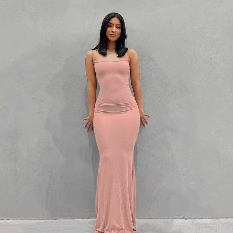 DressBetty - Adogirl  Spahgetti Strap Maxi Dress