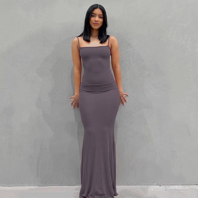 DressBetty - Adogirl  Spahgetti Strap Maxi Dress