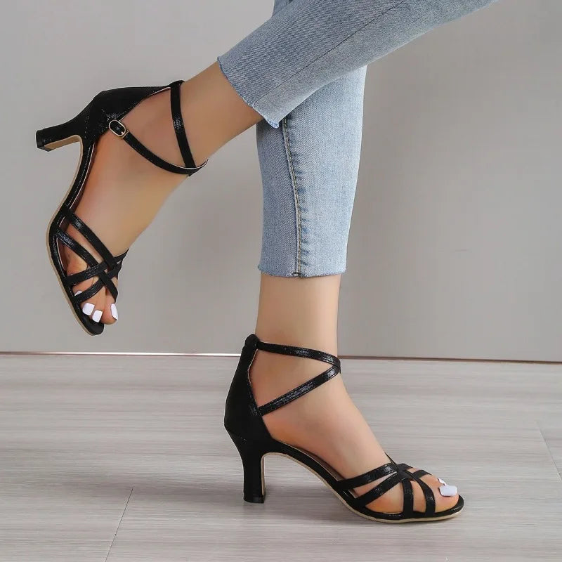 Fashion Slip-on Solid  Pointed Office Stylish Modern Low Heel Pumps