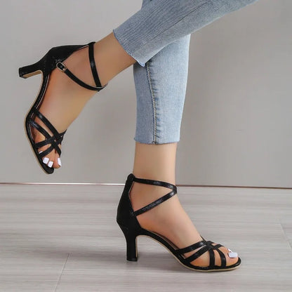 Fashion Slip-on Solid  Pointed Office Stylish Modern Low Heel Pumps