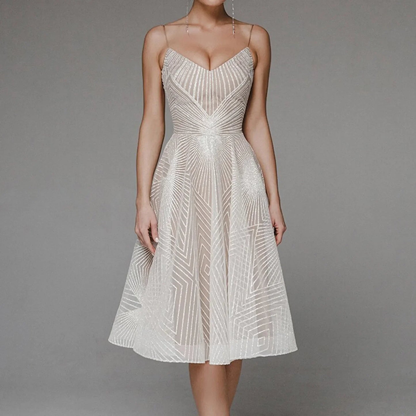 DressBetty - 2024 Elegant Luxury  Long Formal Party Midi Dress