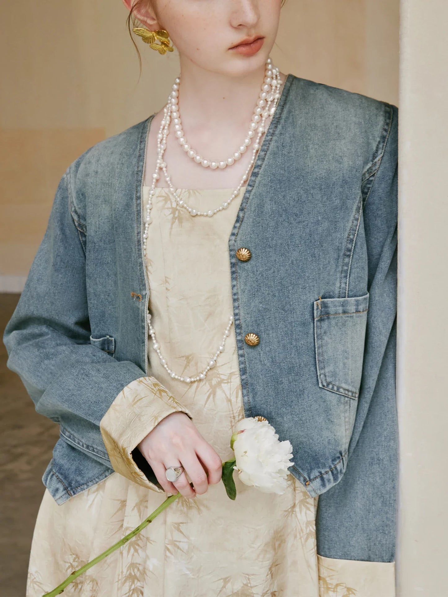 Retro Casual Short High Street Loose Skirt Suit Jacket