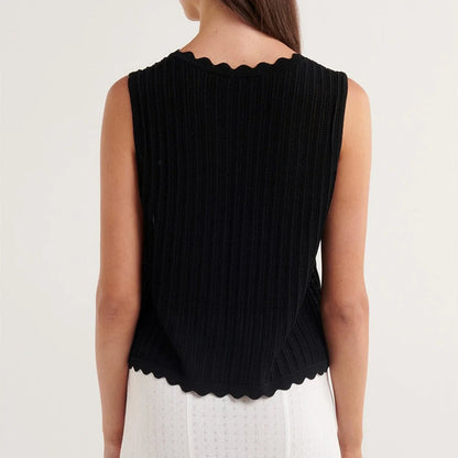 Open Front Crochet Crop Top