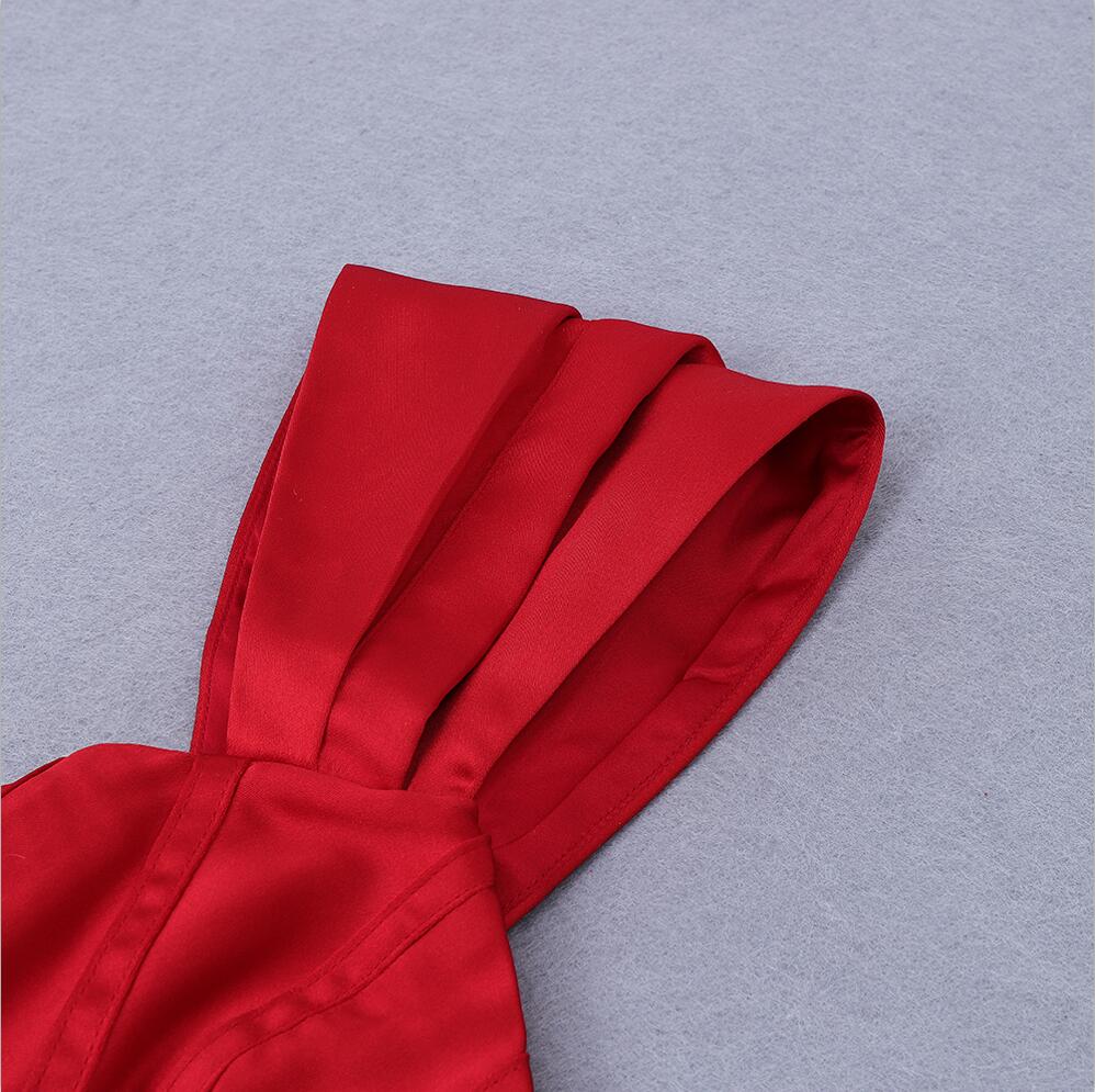 DressBetty - Runway Fashion  Off-Shoulder Split Red Corset Dress